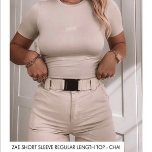 Tala We are tala Zae Short Sleeve Top Chai
